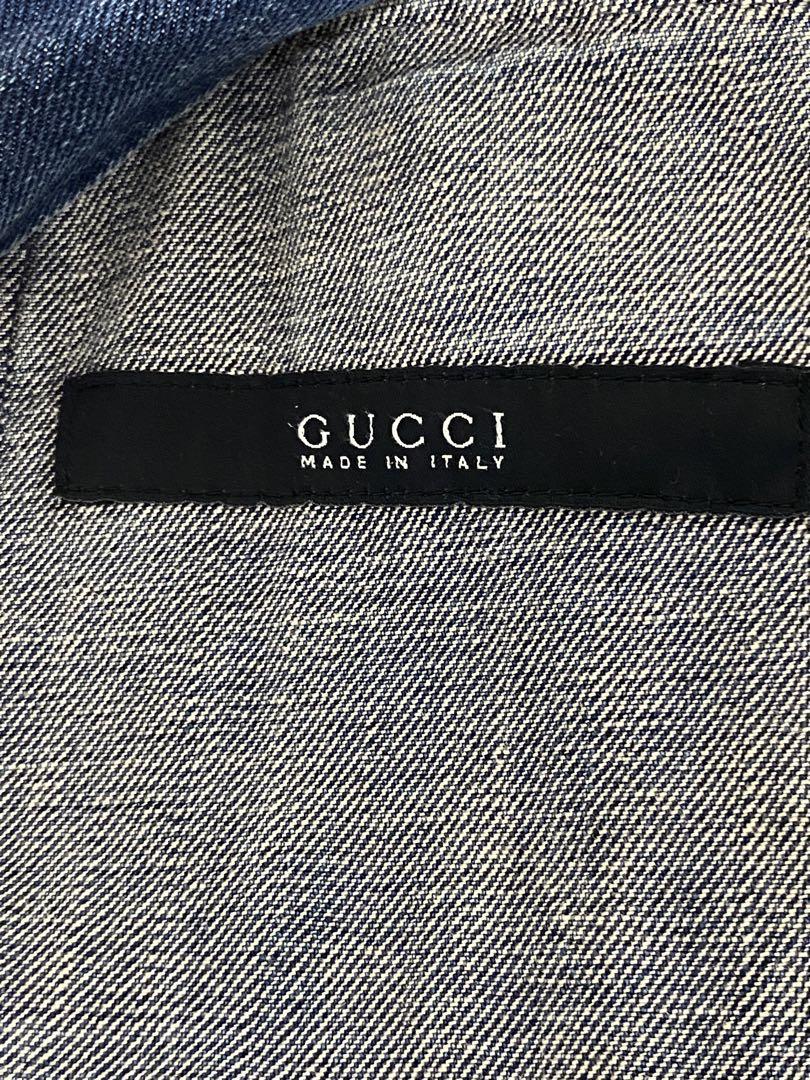 【レア】ヴィンテージ⭐︎GUCCIデニムライダースジャケット⭐︎グッチ