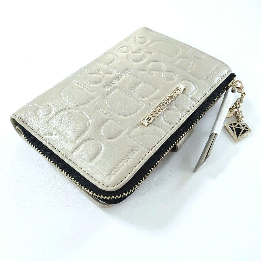 未使用品　PINKY&DIANNE カヌレ 折り財布 本革　ゴールド 未使用品 PINKY&DIANNE カヌレ 折り財布 本革 ゴールド - メルカリ
