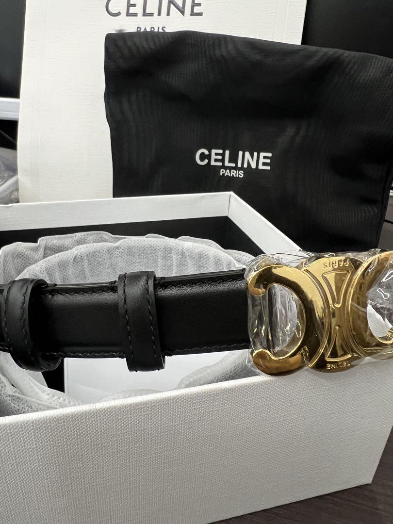 CELINE トリオンフ ベルト ブラック サイズ85