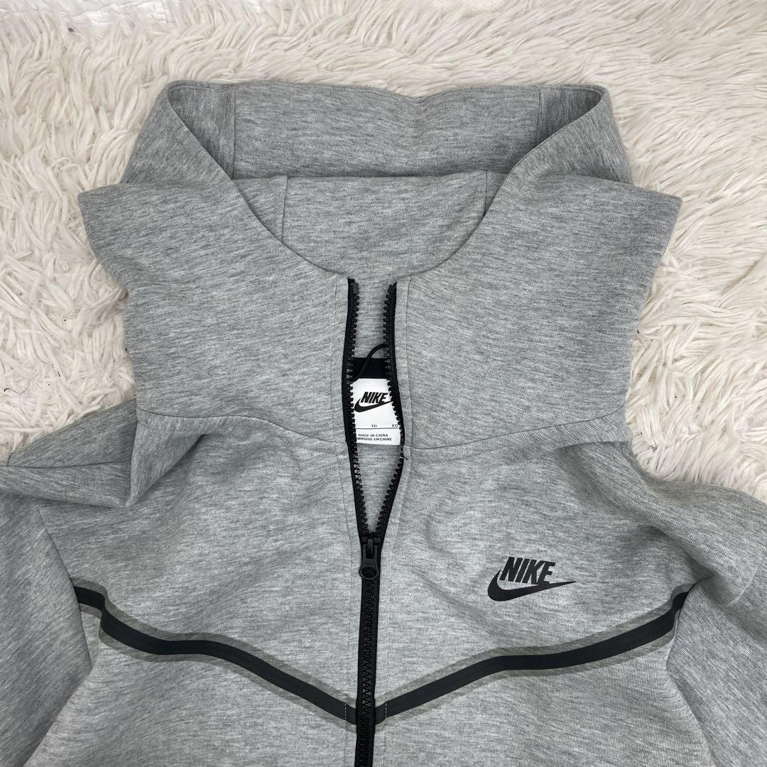【レアXL】NIKE ナイキ テックフリース ジップアップパーカー グレー