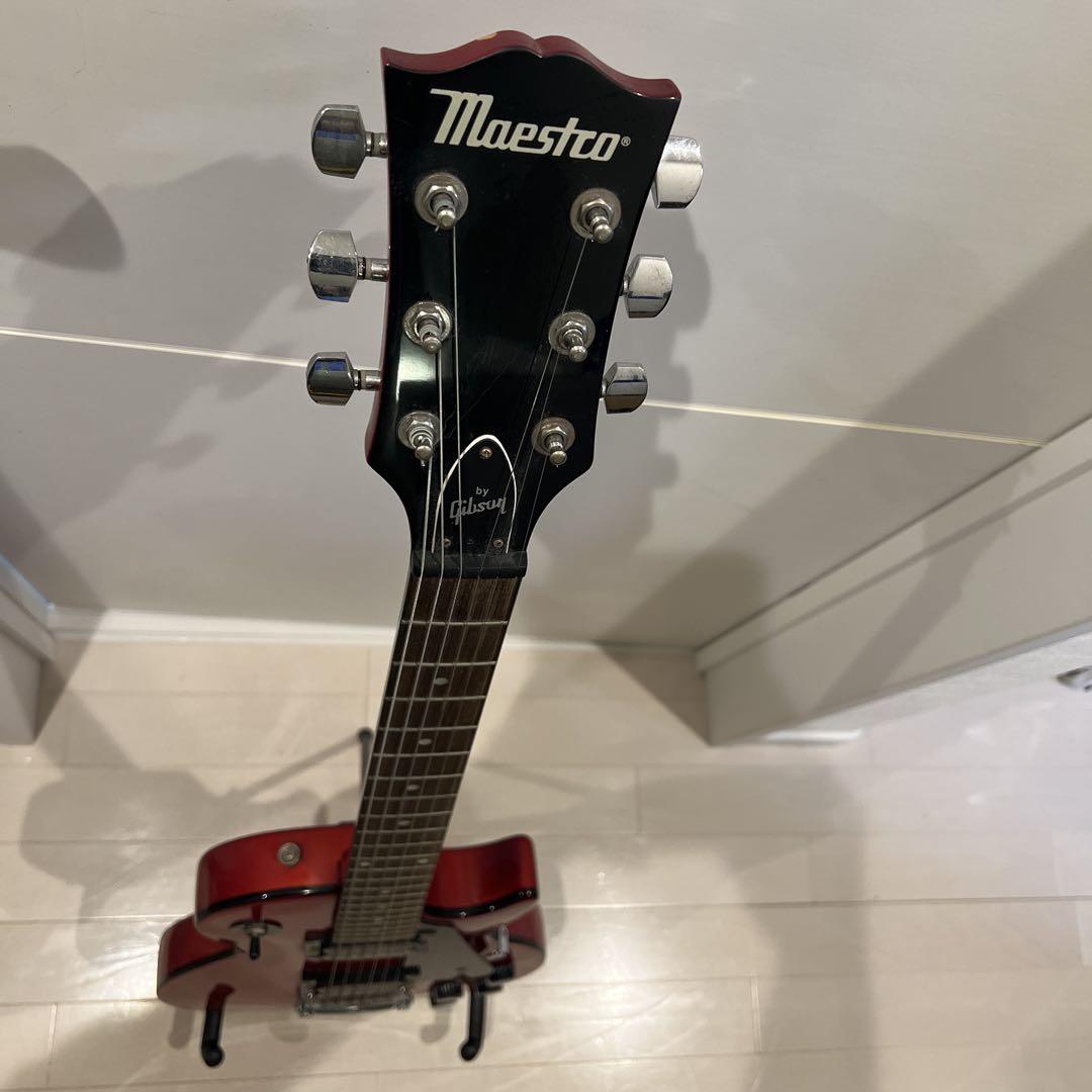 r*m様 スーパージャンク!! Gibson Maestro エレキギター レッ Gibson Maestro エレキギター - メルカリ