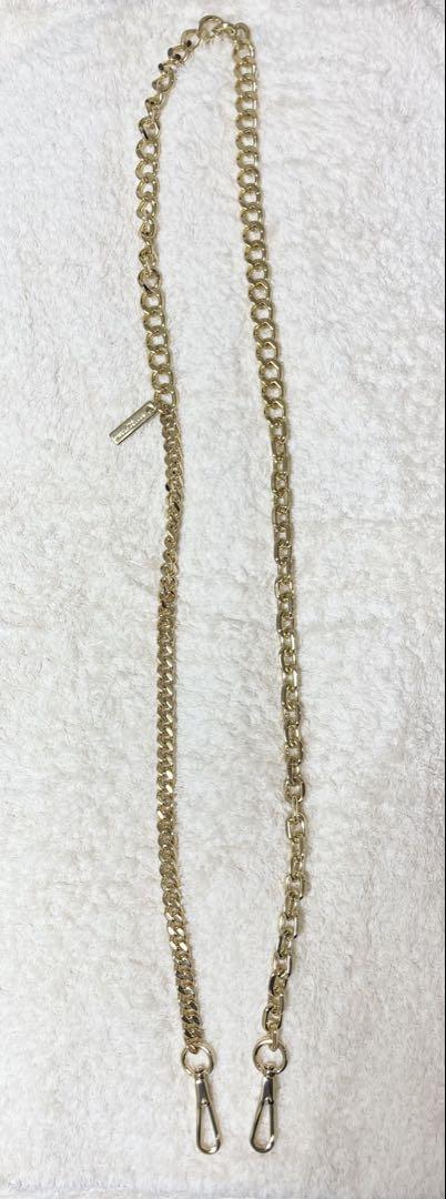 極美品 MARC JACOBS ザ チェーン ストラップ ゴールドブラン