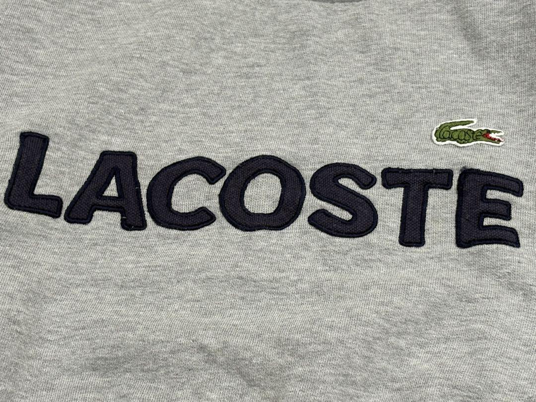 ヴィンテージ LACOSTE トレーナー　グレー　4　90s オールドラコステ