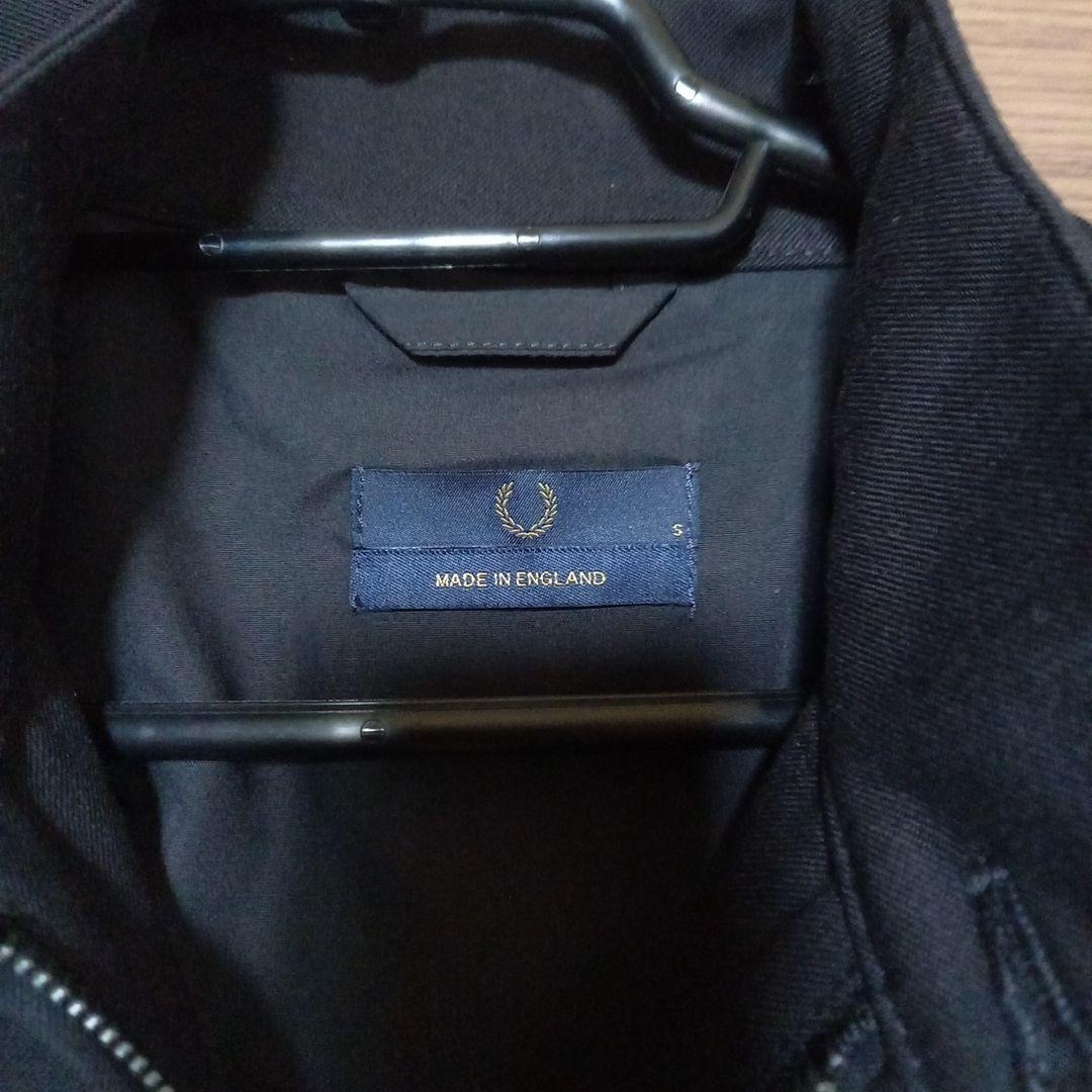 Fred Perry ブラック ジャンパー S　ハリントンジャケット