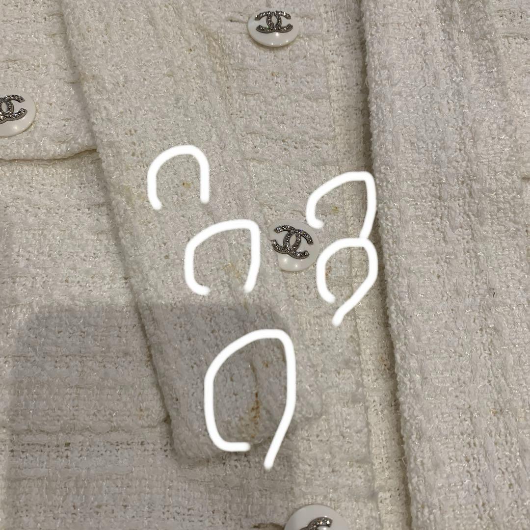 (*)様 CHANEL ジャケット　アイボリー　サイズ36