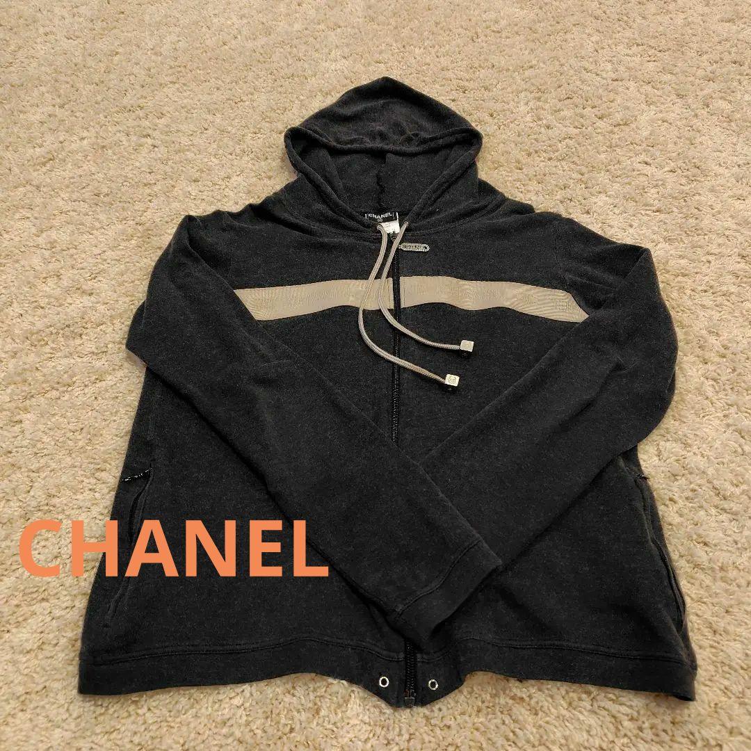 CHANEL シャネル パーカー グレー 02A サイズ38