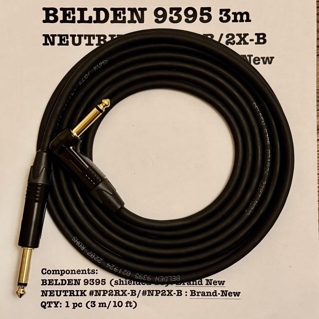 BELDEN 9395 ギターケーブル 3m L/S 新品 NEUTRIK 4,950円