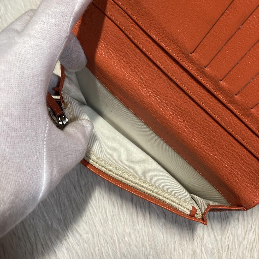 早い者勝ち　美品　CHANEL シャネル　長財布　オレンジ　バイカラー　付属品
