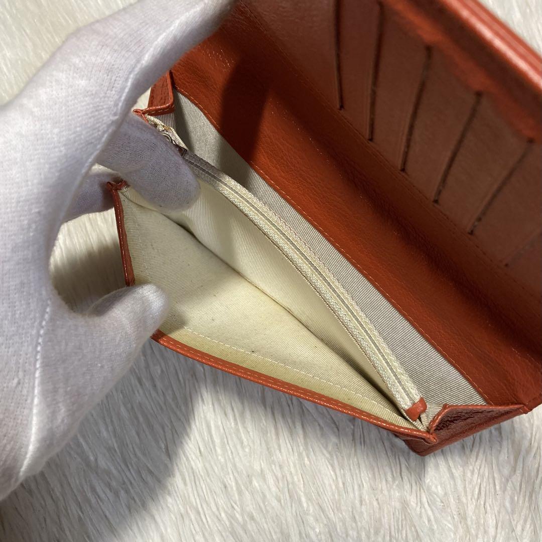 早い者勝ち　美品　CHANEL シャネル　長財布　オレンジ　バイカラー　付属品