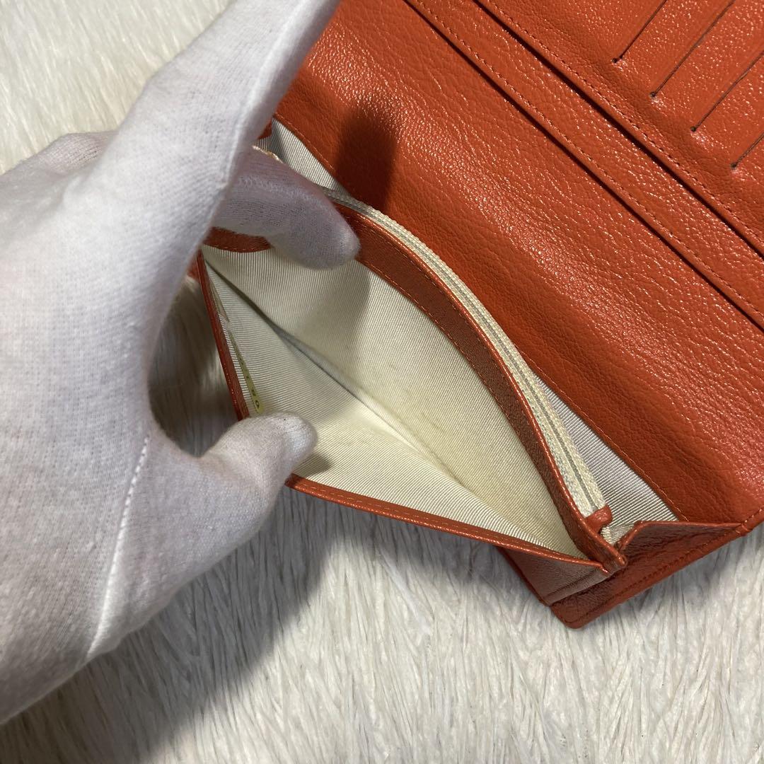 早い者勝ち　美品　CHANEL シャネル　長財布　オレンジ　バイカラー　付属品