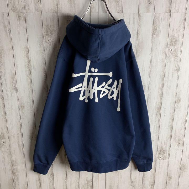 格安定番人気 希少カラー ステューシー バックプリント パーカー 裏起毛 入手困難 即完売 YtimJ-m40476254685 格安大人気