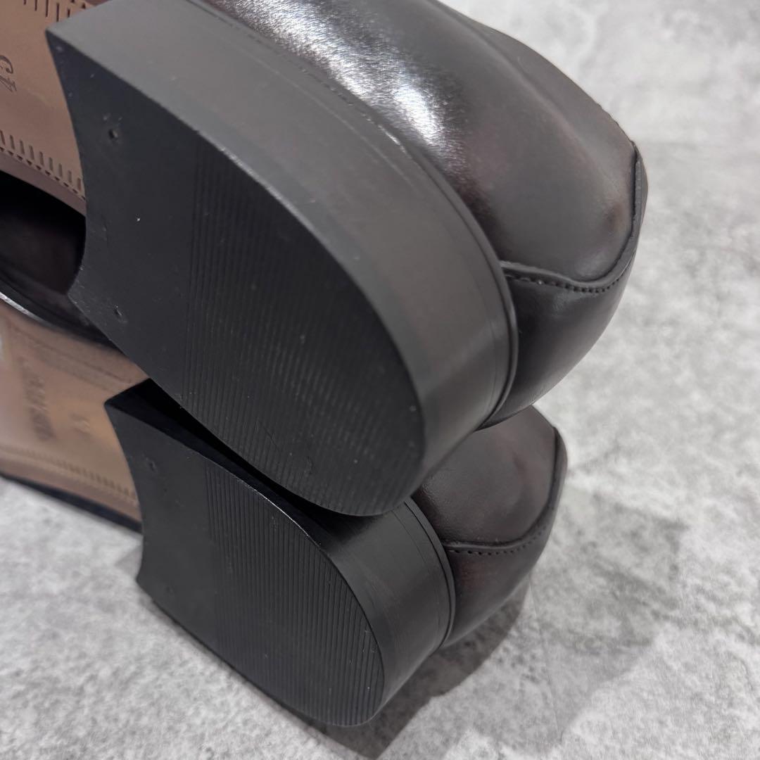 【ほぼ未使用】Agnes b 28.5cm プレーントゥ　ビジネス　オールレザー