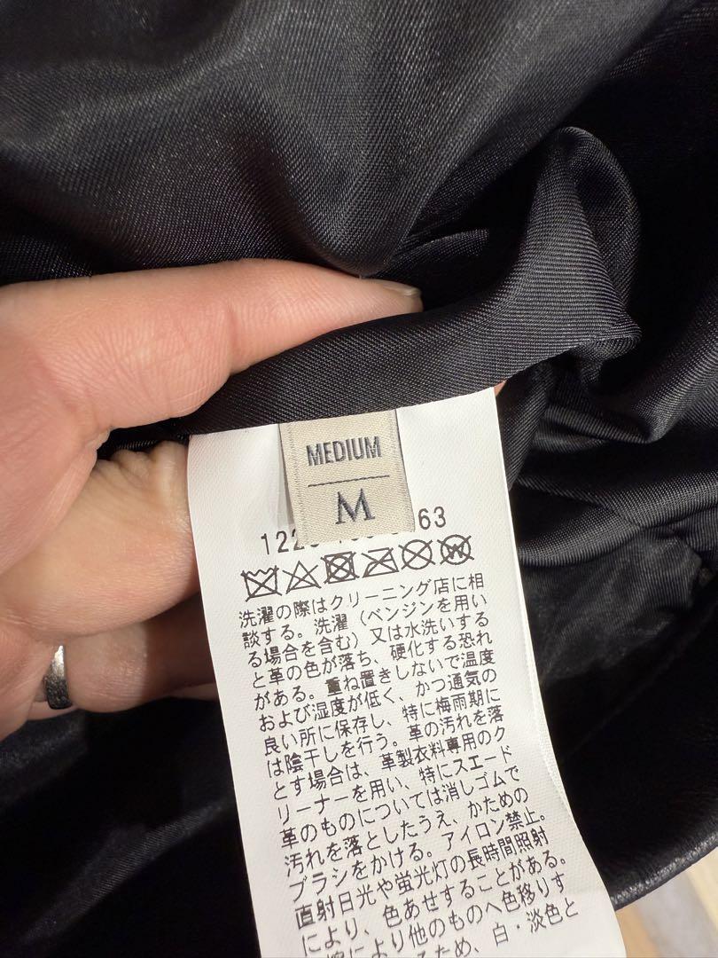 ユナイテッドアローズ　レザーコーチジャケット　leather jacket