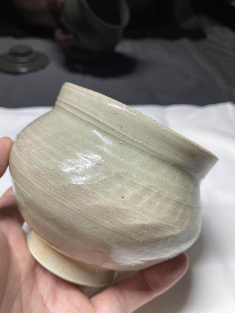 青磁..茶入。榖倉。宋時代。古美術。骨董品。美品。舊家蔵出し。希少品。