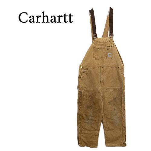 【Carhartt】 裏地キルティング ダックオーバーオール C-3534