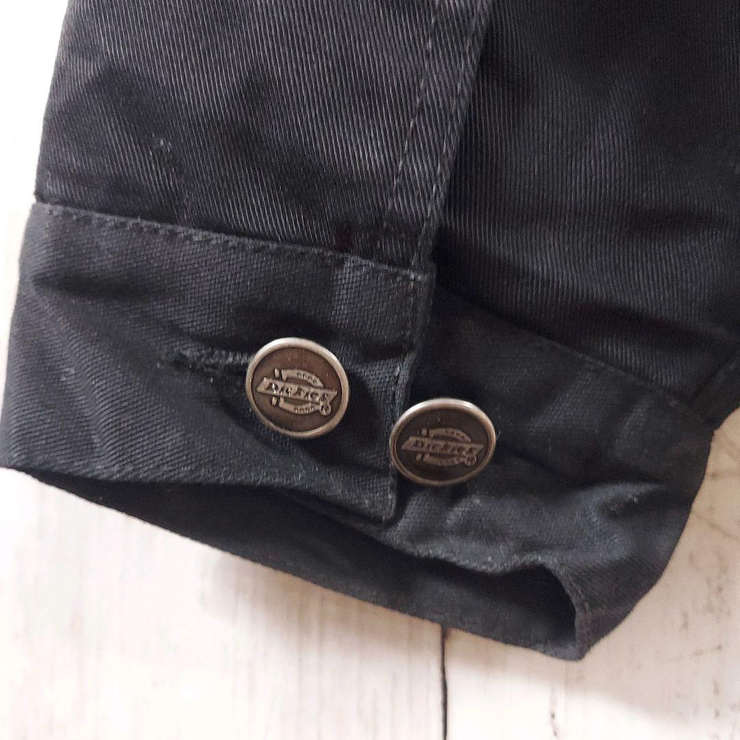 【Dickies】ディッキーズ フルジップ 全刺繍 ワークジャケット M 黒