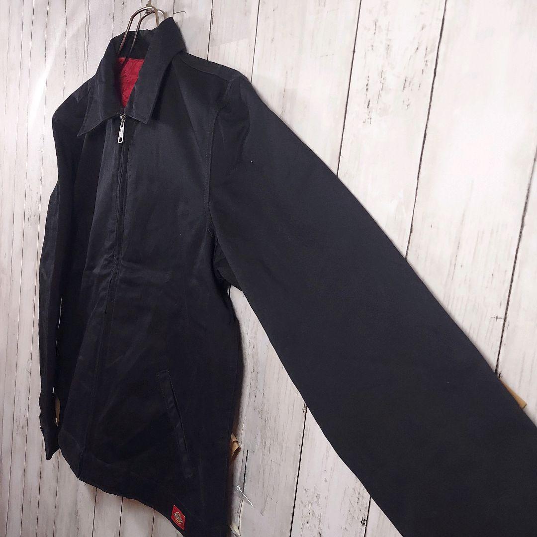 【Dickies】ディッキーズ フルジップ 全刺繍 ワークジャケット M 黒