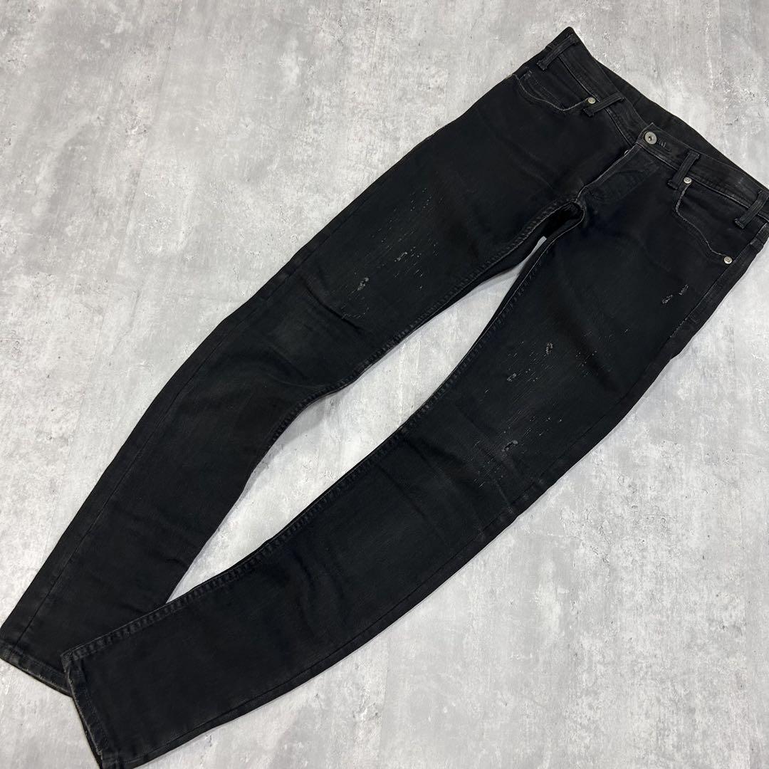 m6955 5351 POUR LES HOMMES ブラックデニム スキニー