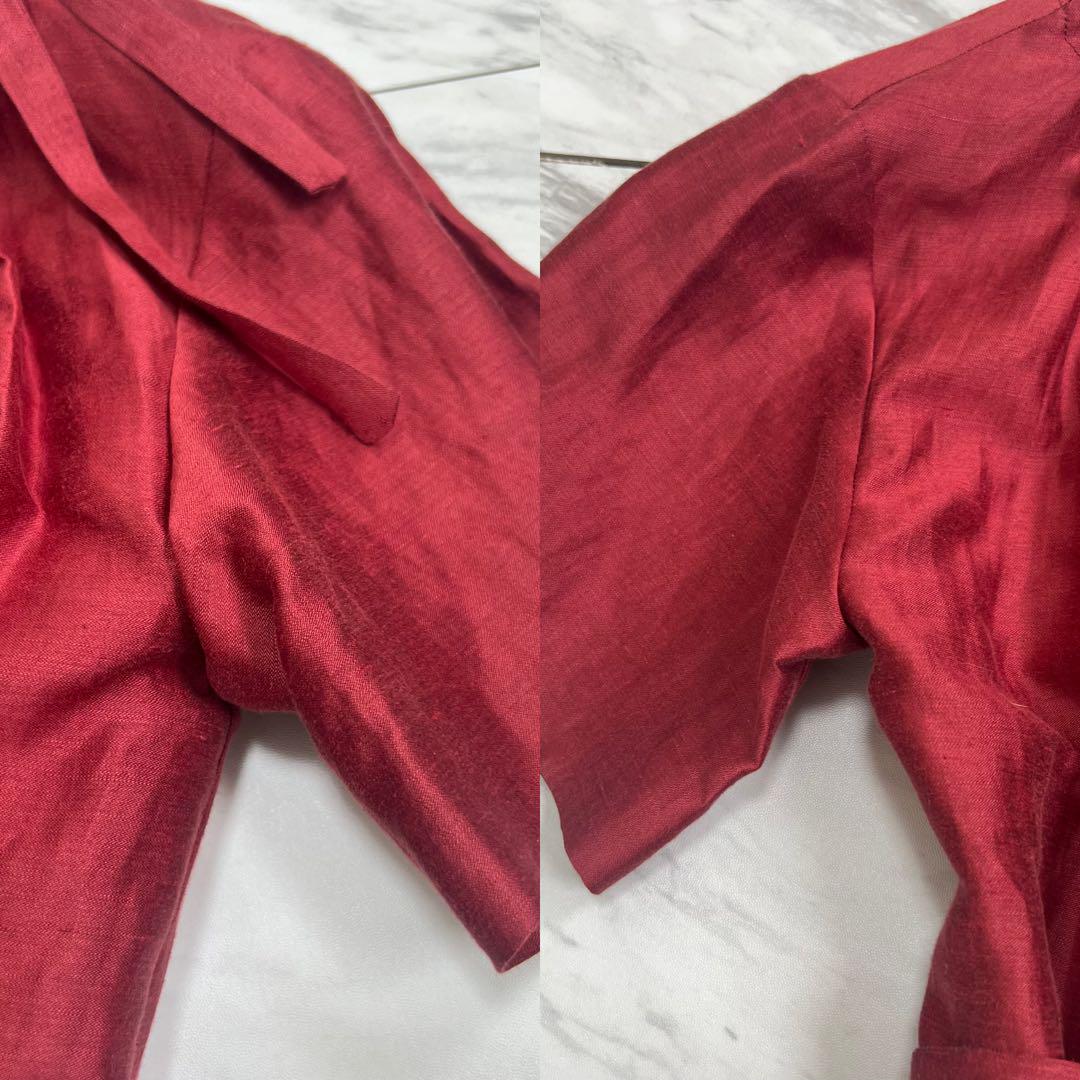 極美品 近年モデル Max Mara リネン シルク ワンピース ドレス