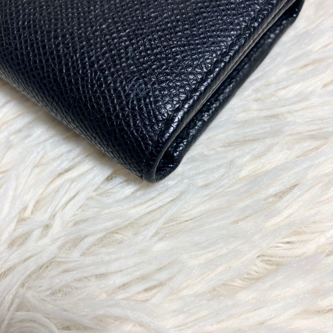 美品 BVLGARI キーケース レザーブラック 6連 美品 BVLGARI キーケース レザーブラック 6連