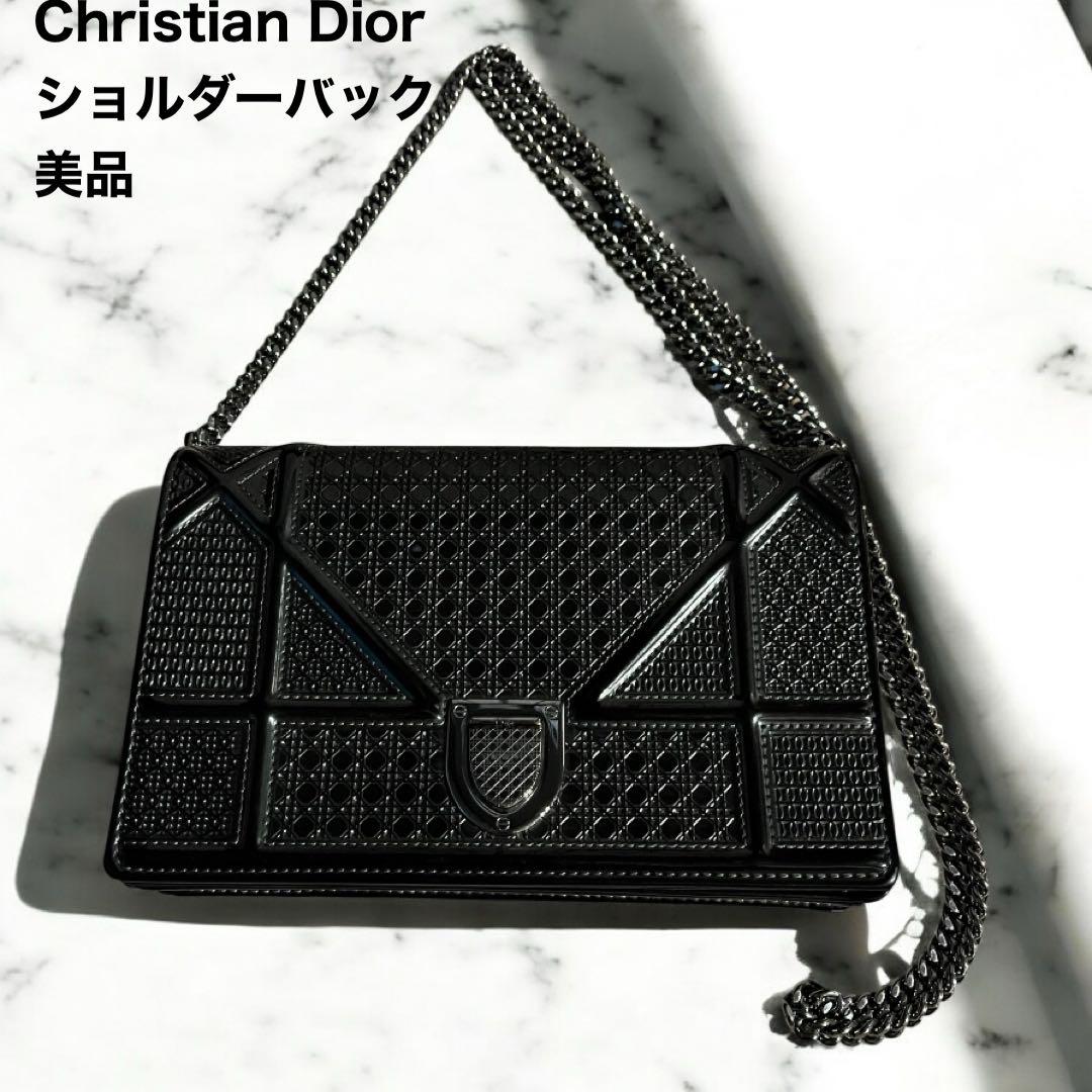 【極美品】Dior ディオラマ チェーンバッグ ブラック 正規品