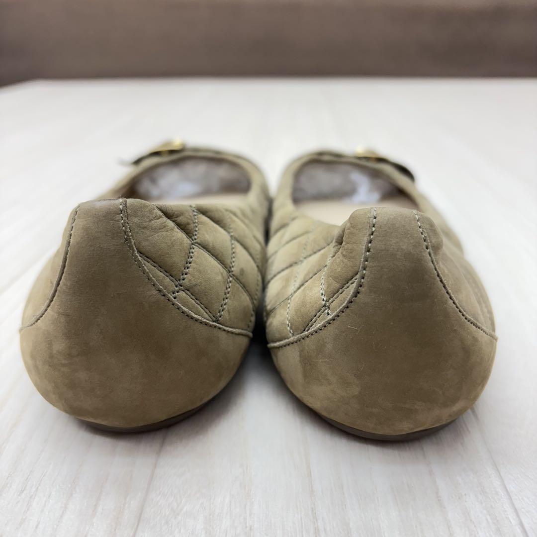 ■ BURBERRY バーバリー スウェード フラットシューズ 38.5