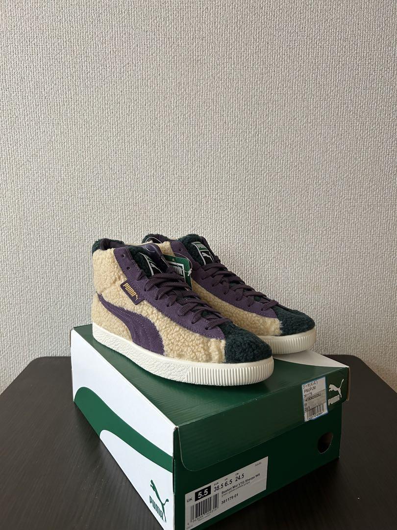 PUMA Basket Mid Vintage \'Sherpa\' 24.5