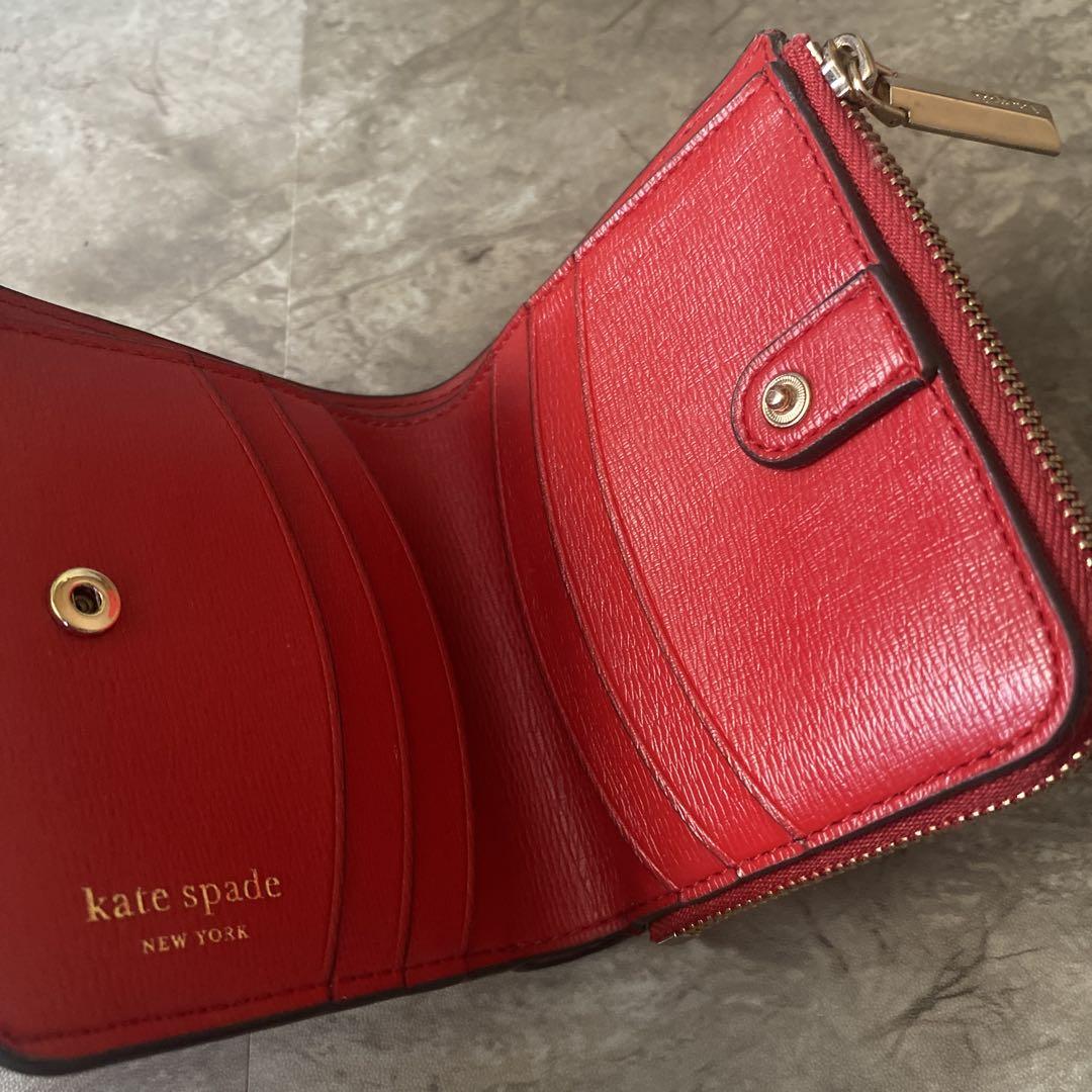 Kate Spade Jerry 二つ折り財布 レッド Kate Spade Jerry 二つ折り財布 レッド
