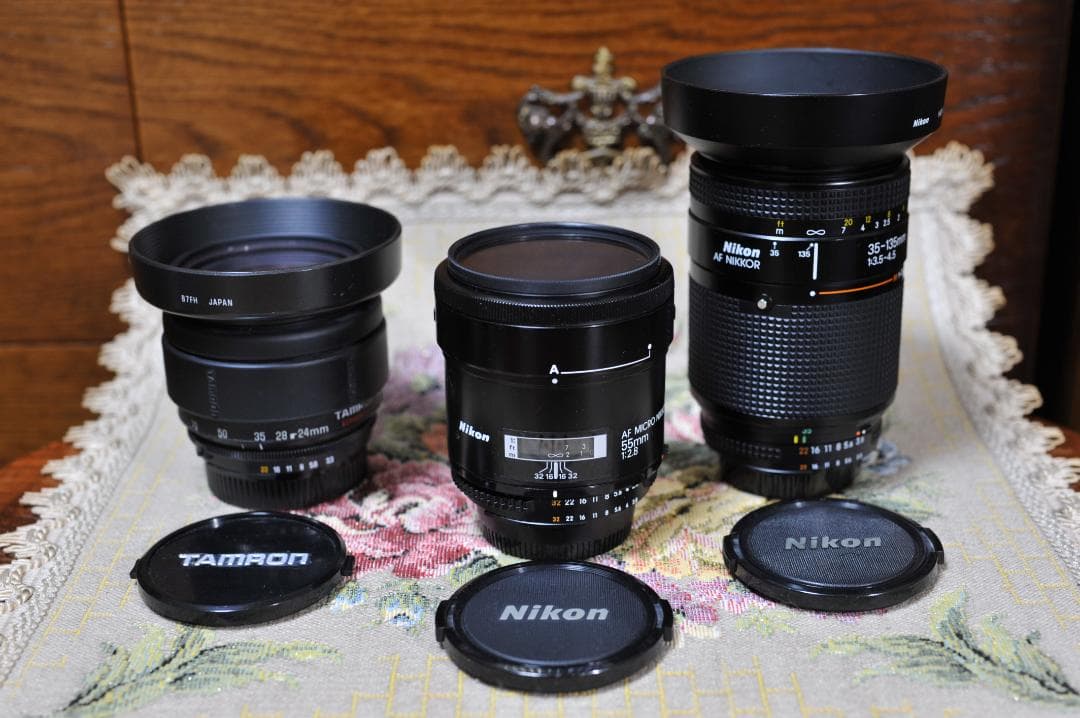 Nikon AF 55 mm f 2.8マクロ 35-135 24-70 mmニコンFマウント