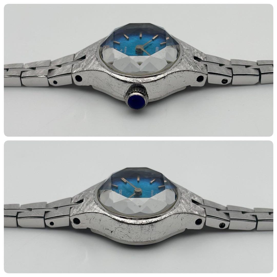 【超希少 モルフォ蝶文字盤 稼働】SEIKO 手巻き 17-7240