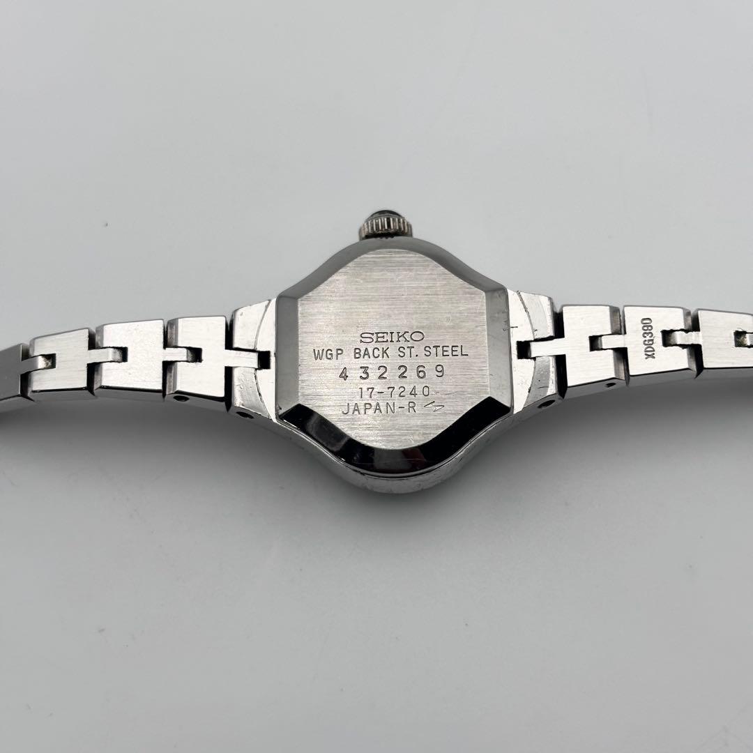 【超希少 モルフォ蝶文字盤 稼働】SEIKO 手巻き 17-7240