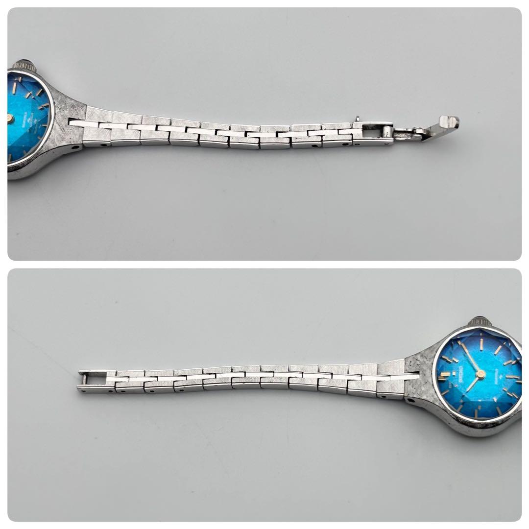 【超希少 モルフォ蝶文字盤 稼働】SEIKO 手巻き 17-7240