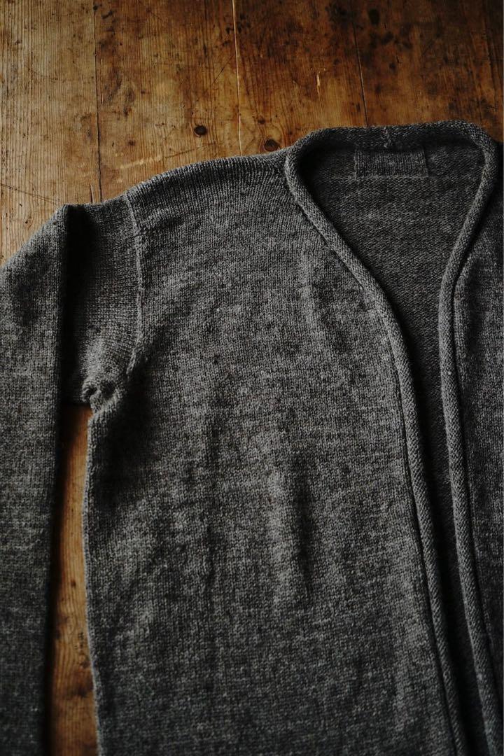 SOLNORDソルノール  Buttonless Cardigan(Gray)