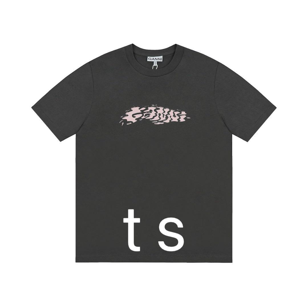 GANNI ダークグレー 半袖Tシャツ - メルカリ