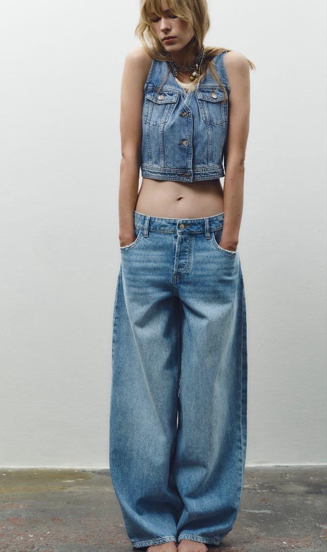 ZARA Z1975 BALLOON ハイライズ デニムパンツ