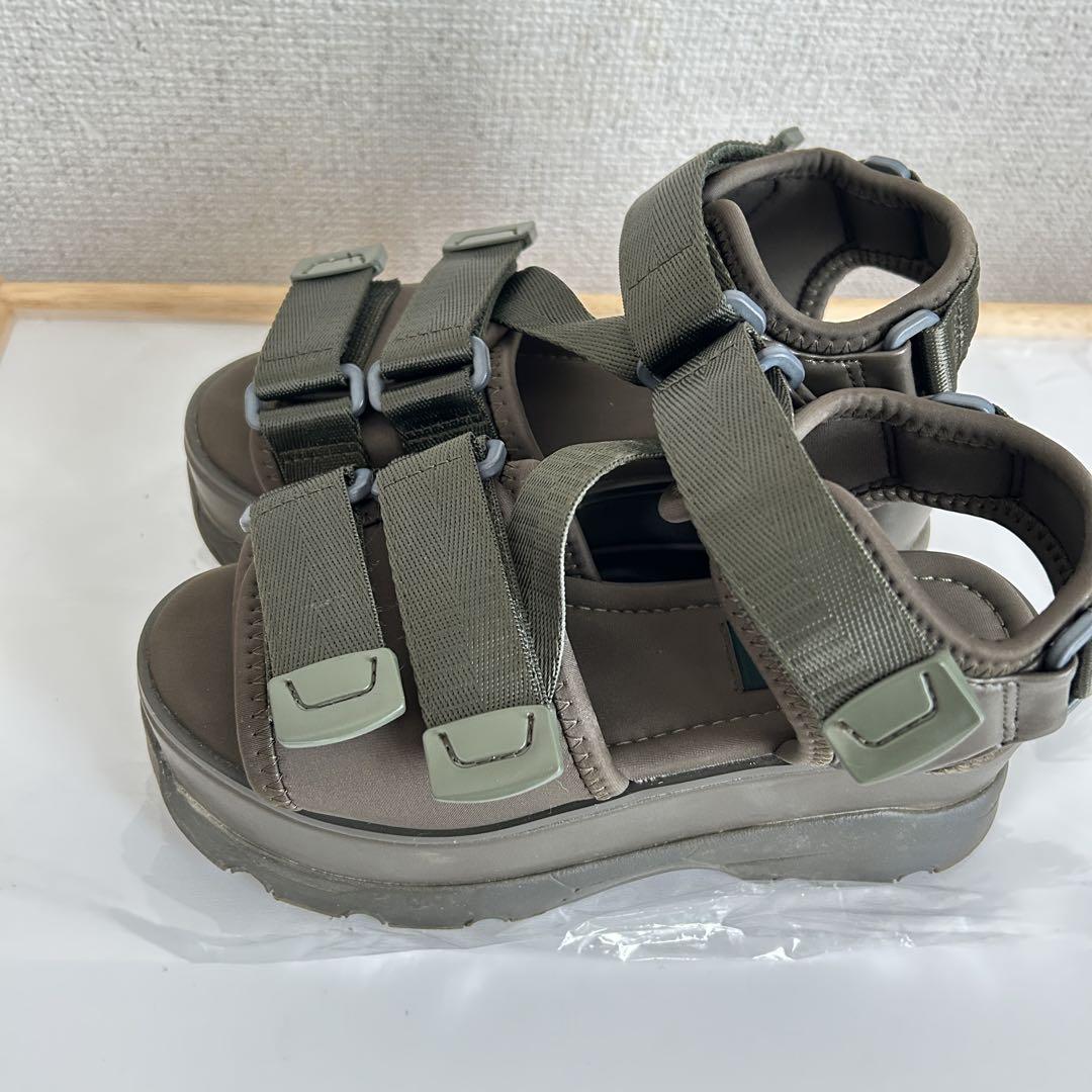 【激安アウトレット!】 SNIDEL×emmi】スニーカーソールサンダル オリーブ サイズ36 靴