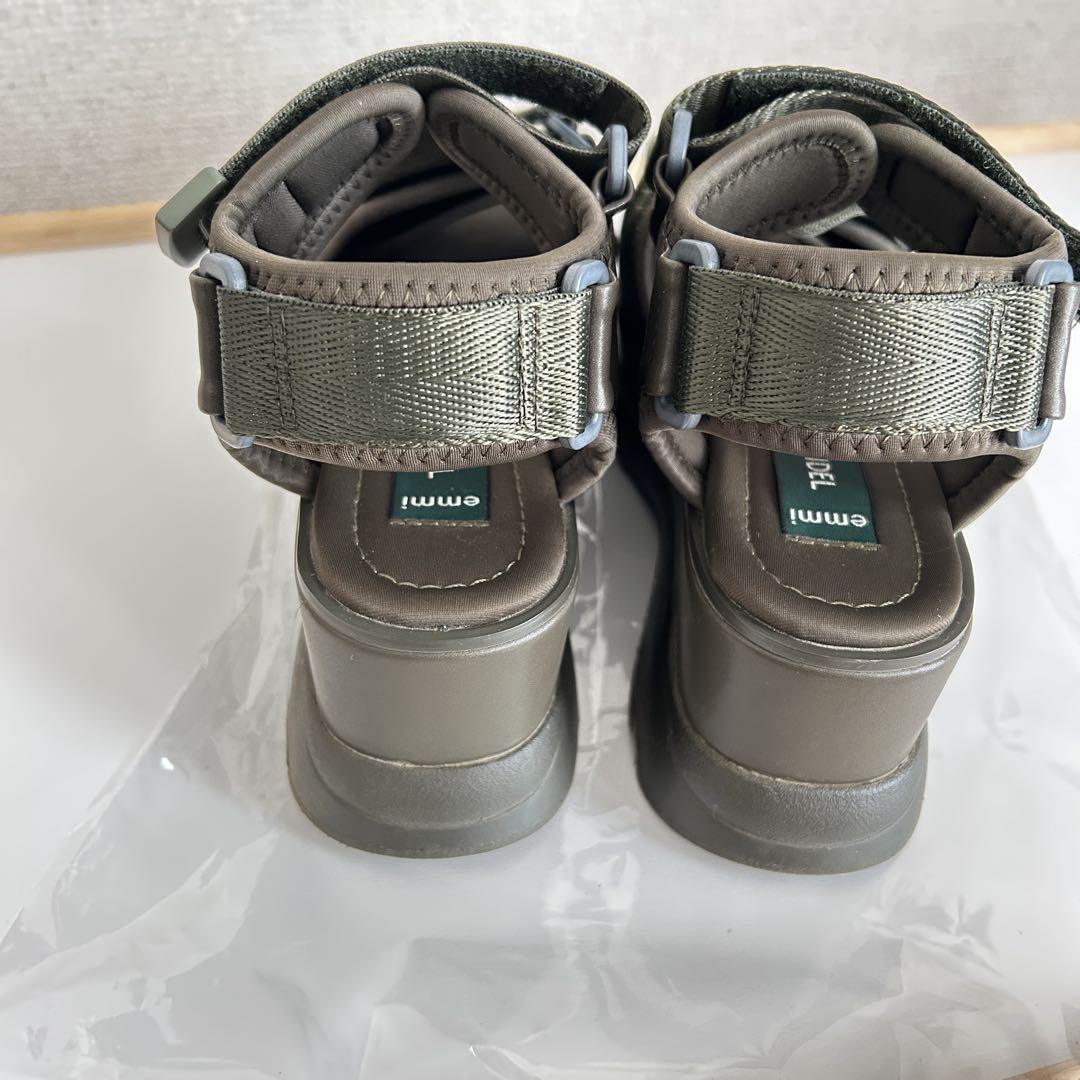 SNIDEL×emmi】スニーカーソールサンダル オリーブ サイズ36