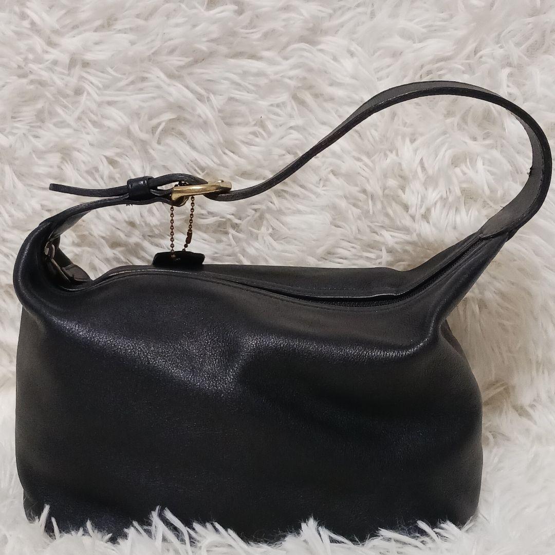 COACH オールドコーチ バニティ ミニハンドバッグ ポーチ レザー