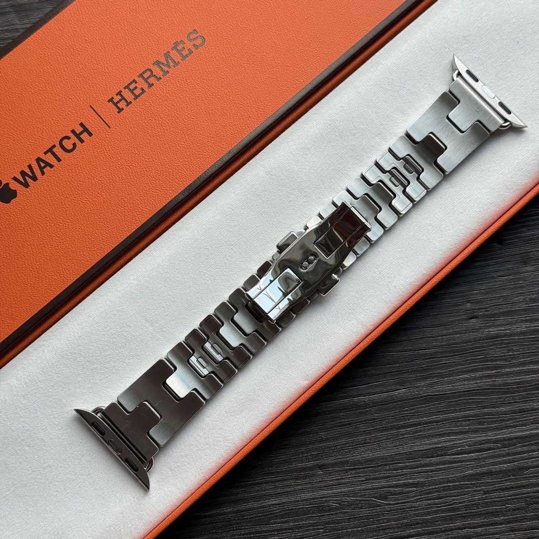 2655 Apple Watch エルメス　グランH ステンレスシルバー　バンド
