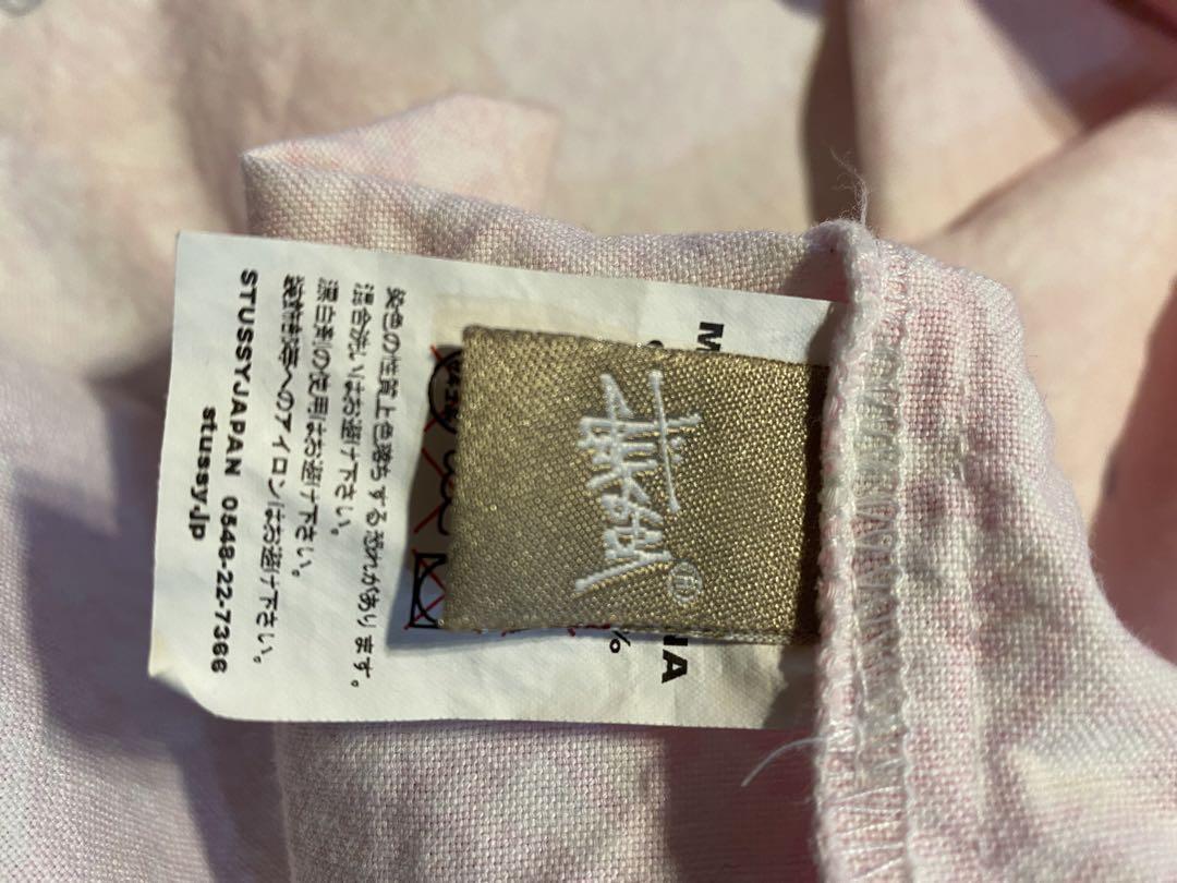 Stussy 総柄 半袖シャツ ピンク系 ステューシー - メルカリ