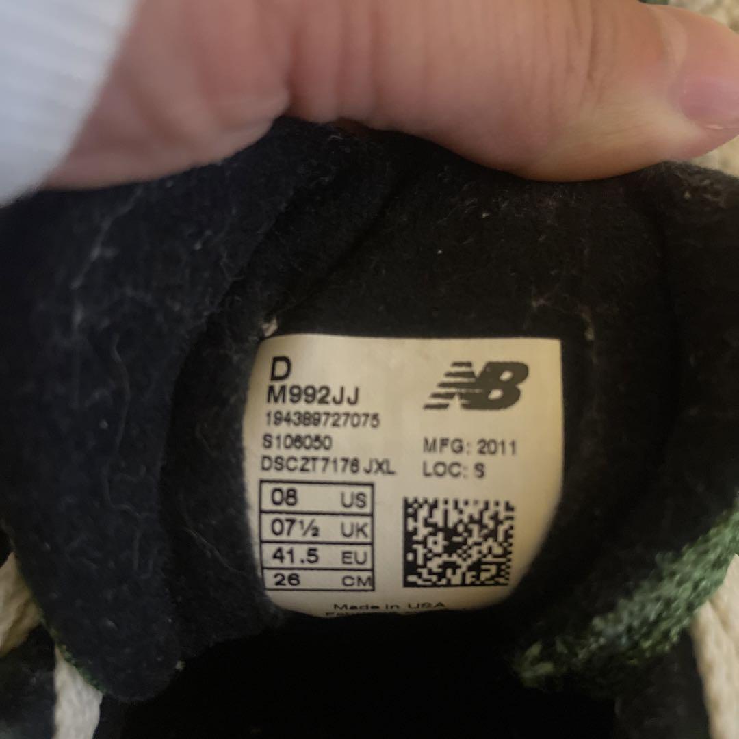 靴 wtaps jjjjound newbalance 992 26cm