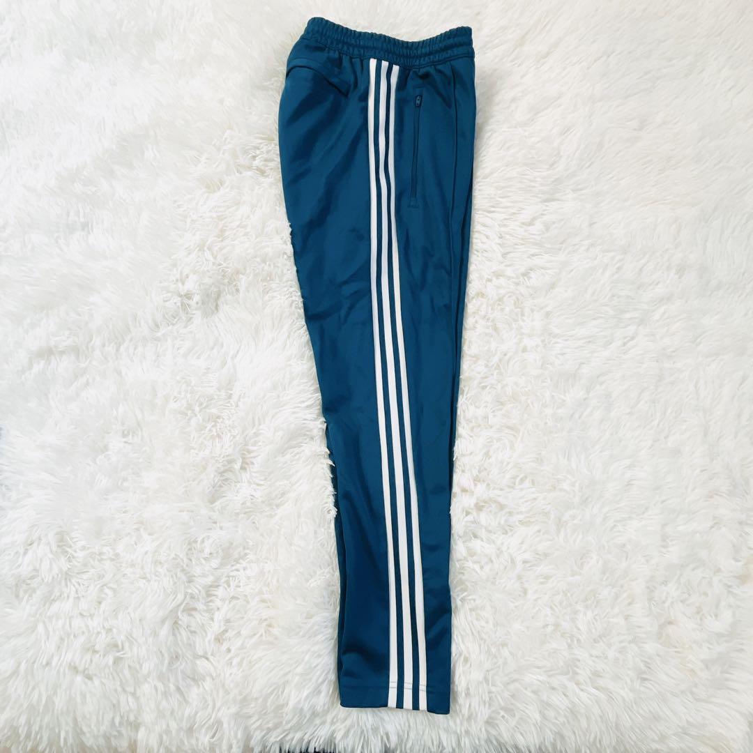 Adidas 青緑 ベッケンバウアー トラックパンツ アディダス ジャージ M