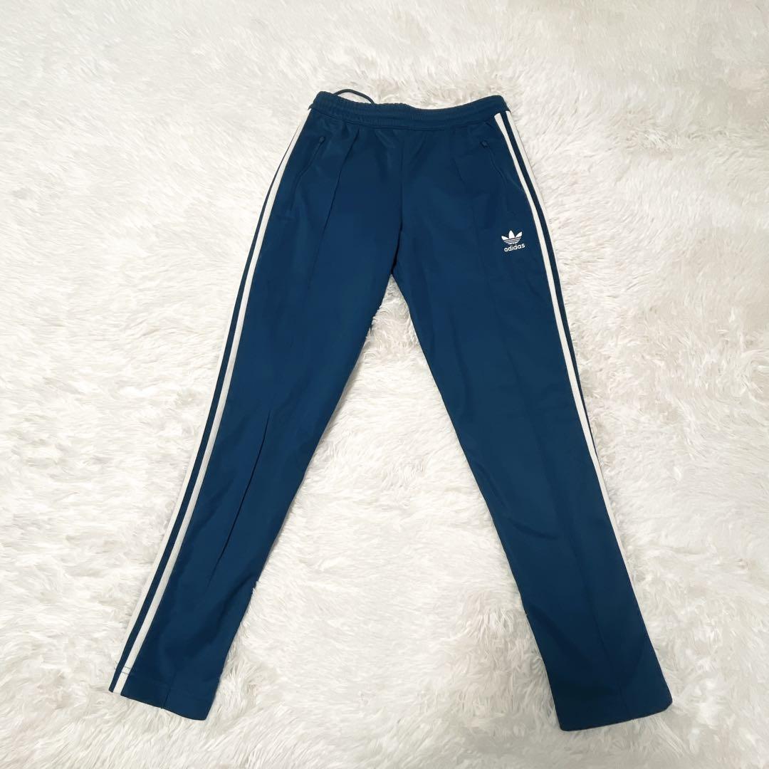 Adidas 青緑 ベッケンバウアー トラックパンツ アディダス ジャージ M