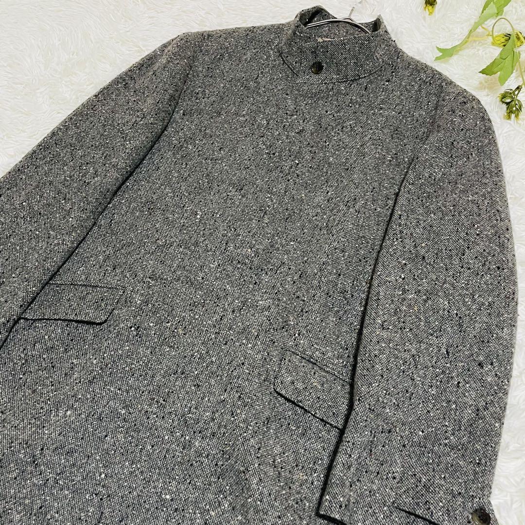 ◉美品◉noumi◉チェスターコート◉ツイード◉株式会社野海◉日本製◉グレー