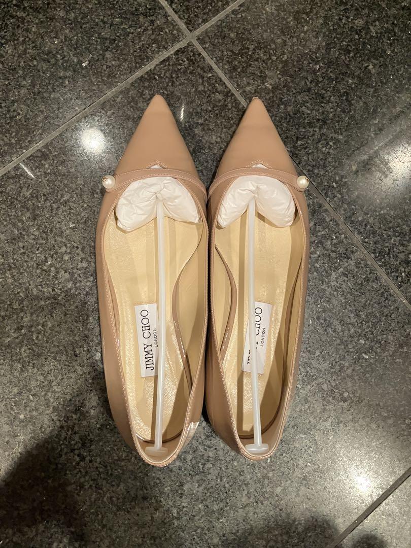 【美品♡】JIMMY CHOO ポインテッドトゥ フラットシューズ　38