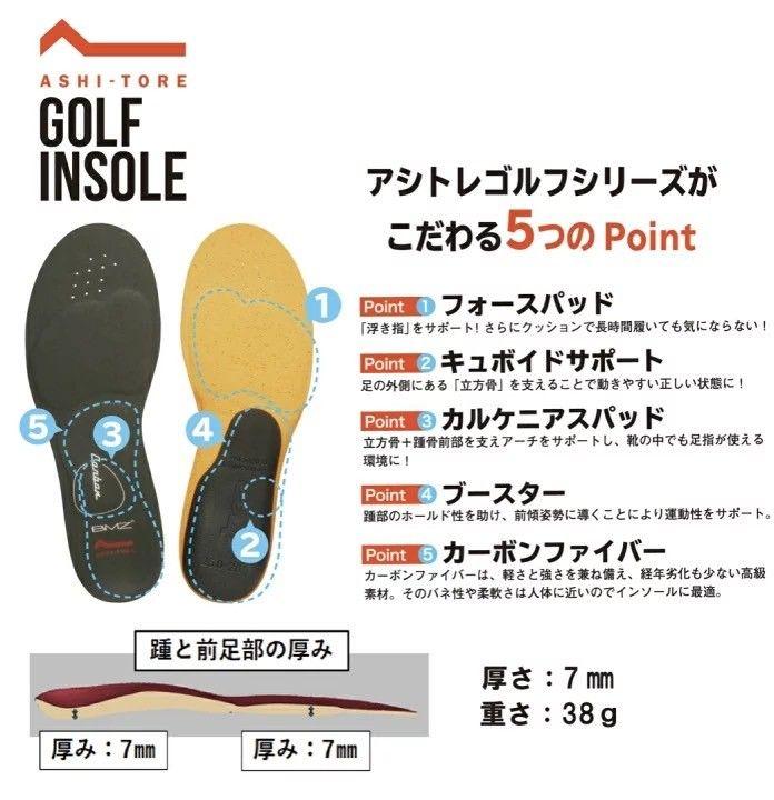 人気!BMZアシトレインソールゴルフカーボン 画像3