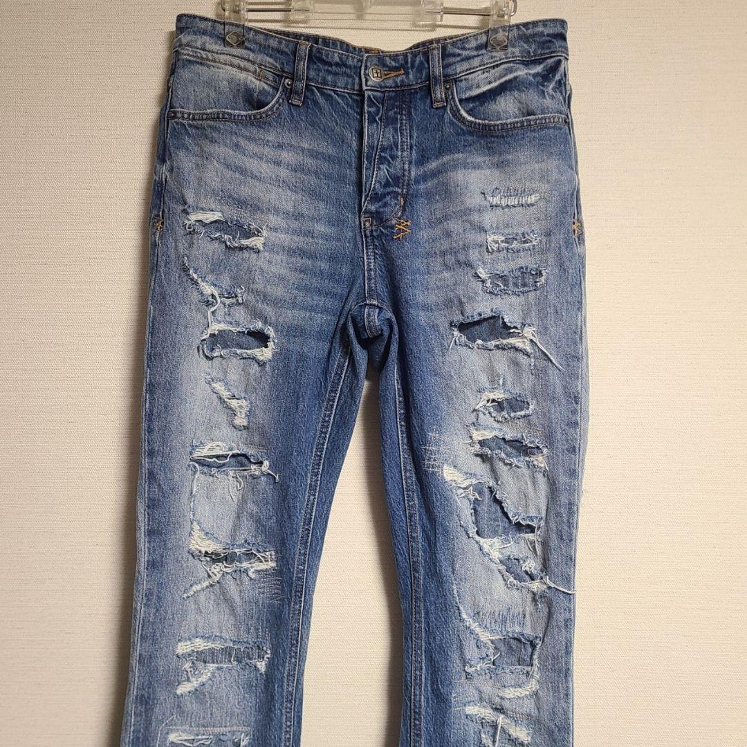 スビ KSUBI デニムパンツ ジーンズ ダメージ加工 スキニーパンツ 31
