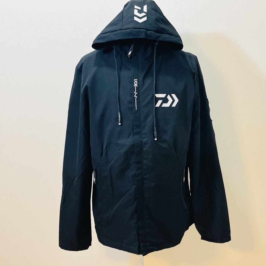ダイワ ナイロンパーカー 黒 フリーサイズ フィッシング アウトドア 美品
