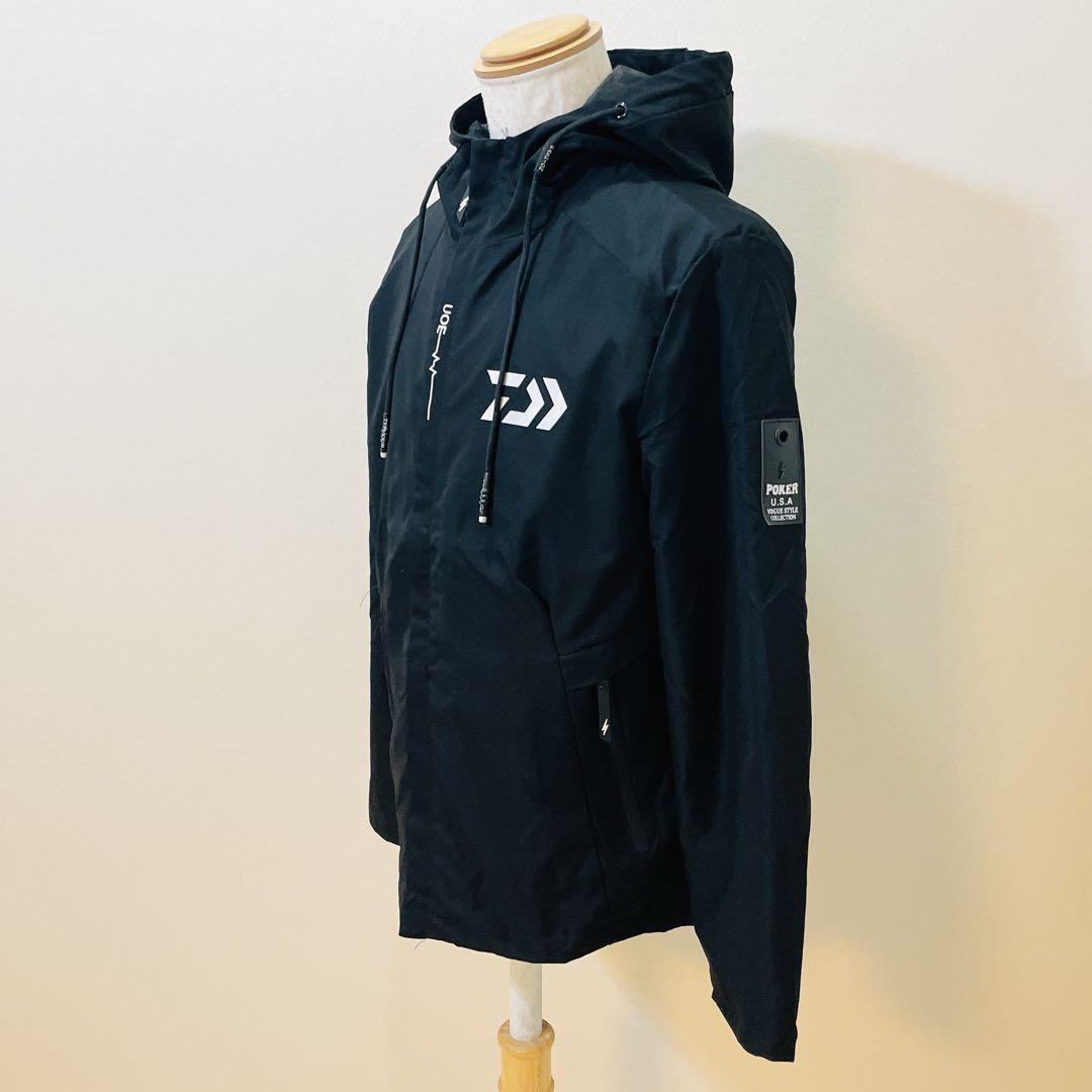ダイワ ナイロンパーカー 黒 フリーサイズ フィッシング アウトドア 美品