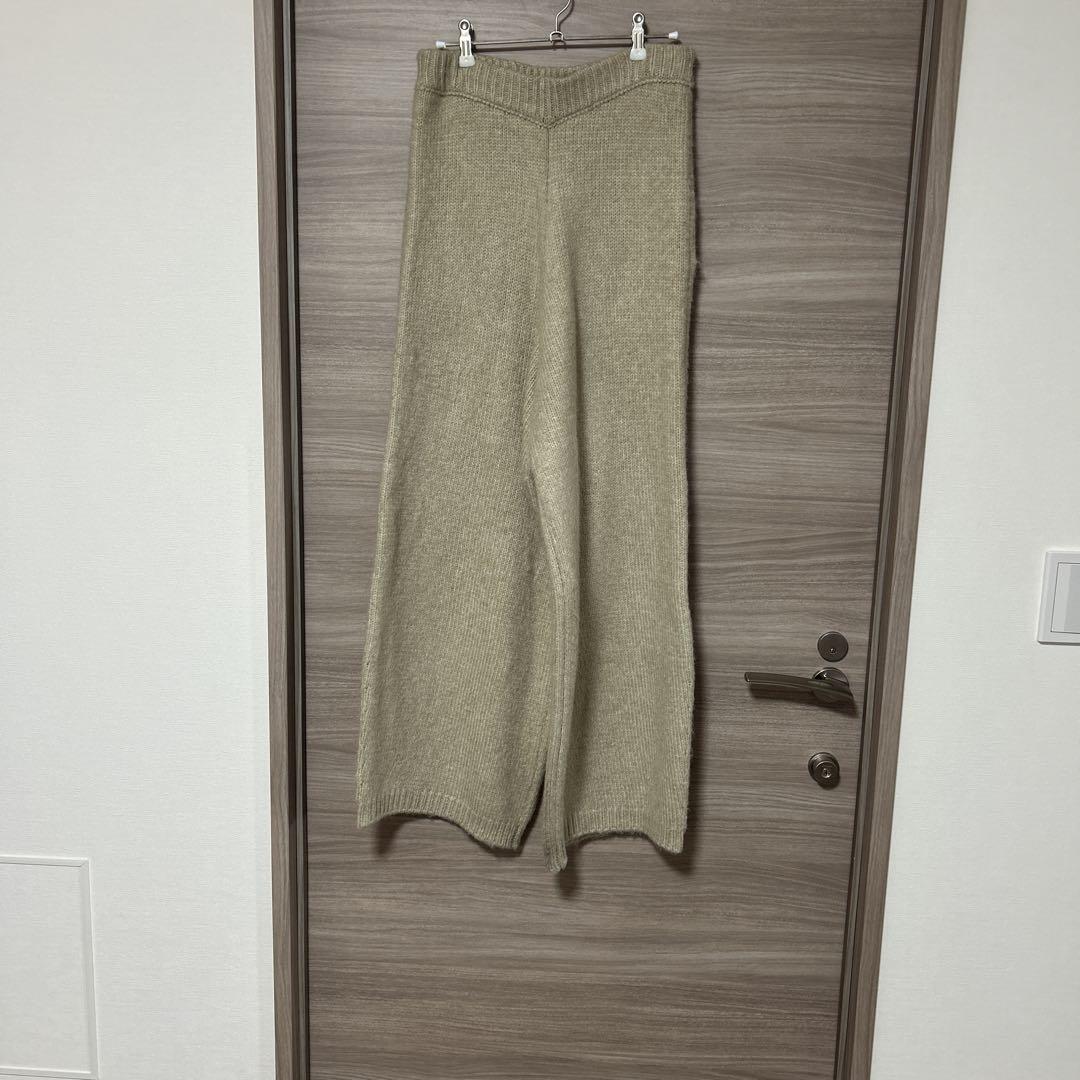 ETRE TOKYO 24AW コクーンシルエットニットパンツ ベージュ M